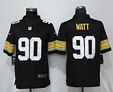 Nike Steelers 90 T.J. Watt Black Alternate Game Jersey
